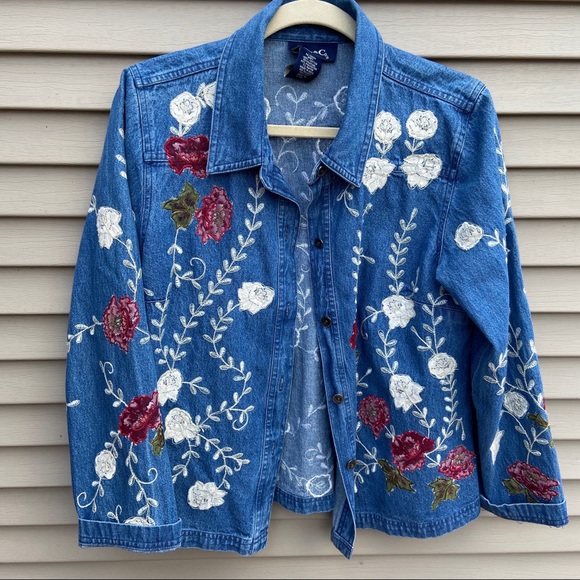 qvc denim and company jean jacket